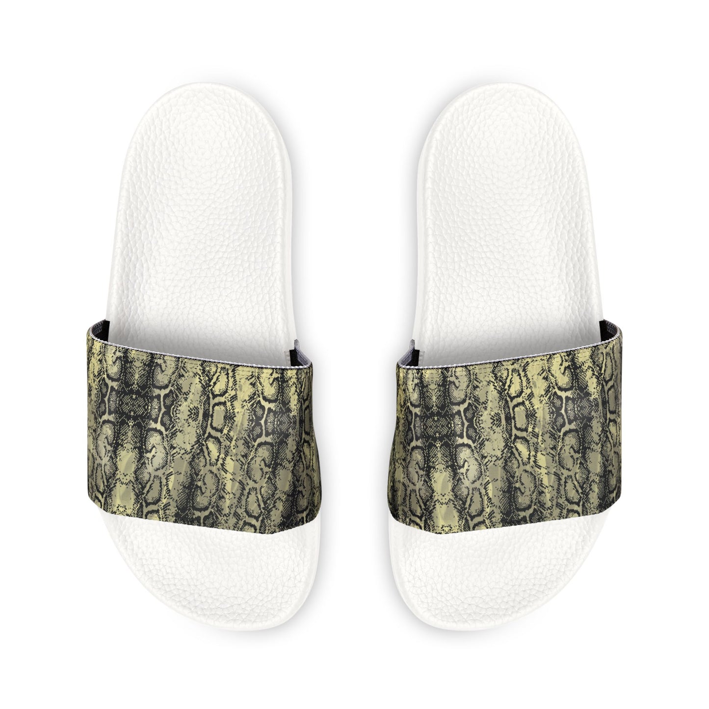 Stylish Women's Snake Print Slide Sandals - Removable Strap Summer Footwear