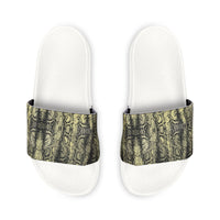 Stylish Women's Snake Print Slide Sandals - Removable Strap Summer Footwear