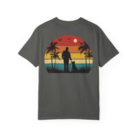 Sunset Silhouette Unisex T-Shirt, Perfect for Nature Lovers, Pet Owners, Casual Days, Summer Outings, Gift for Him or Her