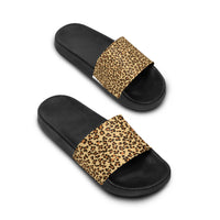 Leopard Print Women's Slide Sandals - Stylish Comfort for Summer Fun