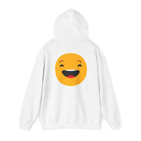 Funny Smile Emoji Hoodie - Unisex Heavy Blend™ Sweatshirt for Everyday Comfort