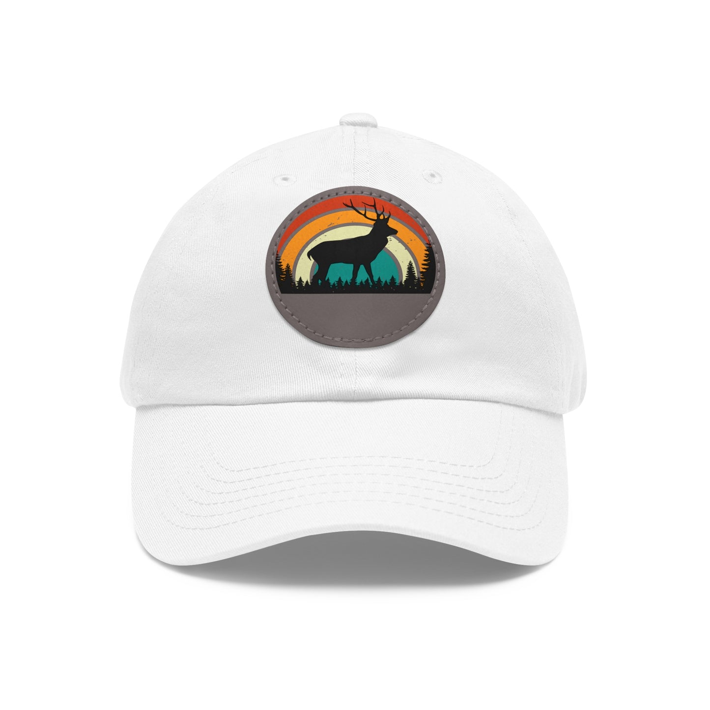 Rustic Style Dad Hat with Leather Patch - Perfect Gift for Outdoorsmen