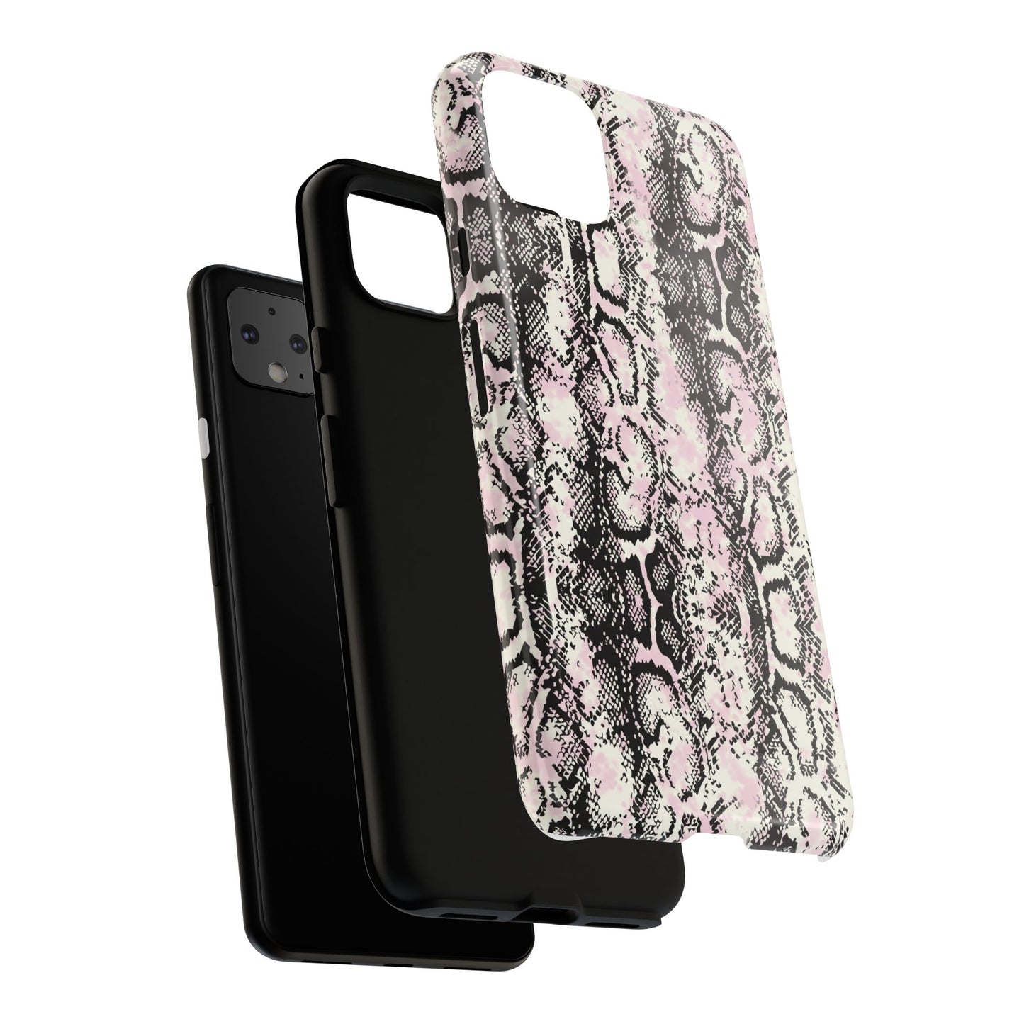 Stylish Snake Print Phone Case – Trendy Design, Tough Protection  Make a bold fashion statement while keeping your phone safe with this sleek and durable snake print case.