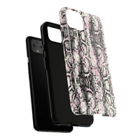 Stylish Snake Print Phone Case – Trendy Design, Tough Protection  Make a bold fashion statement while keeping your phone safe with this sleek and durable snake print case.