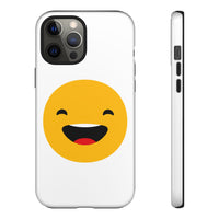 Happy Face Tough Phone Case - Durable Protection with Smile Design