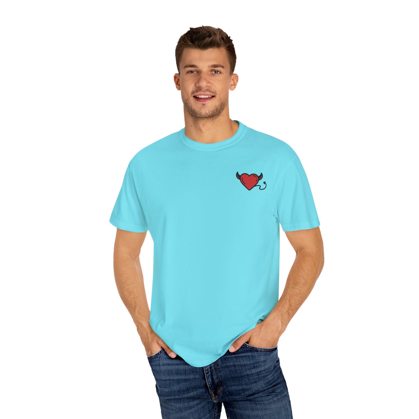 Devilish Love T-Shirt | Unisex Garment-Dyed Tee for Casual Style