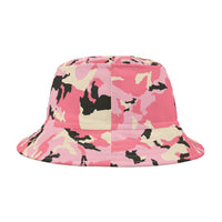 Trendy Pink Camo Bucket Hat for Outdoor Adventures