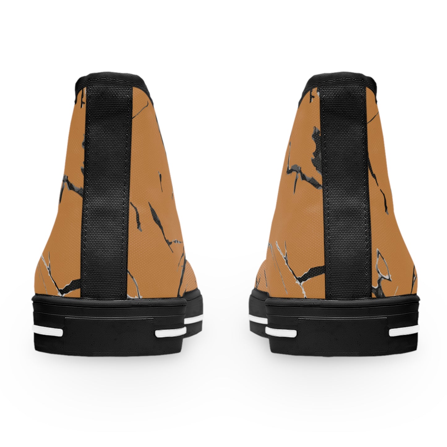 Stylish Women's High Top Sneakers with Modern Marble Design