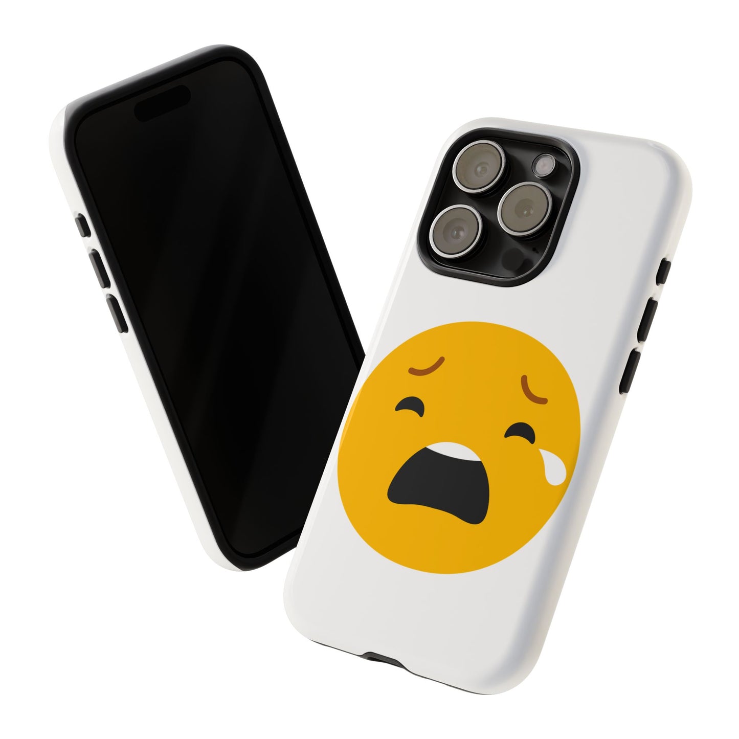 Emotional Tough Case – Sad Emoji Phone Case for Supportive Gifts