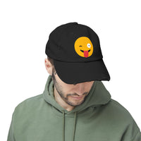 Funny Emoji Distressed Cap for Casual Wear