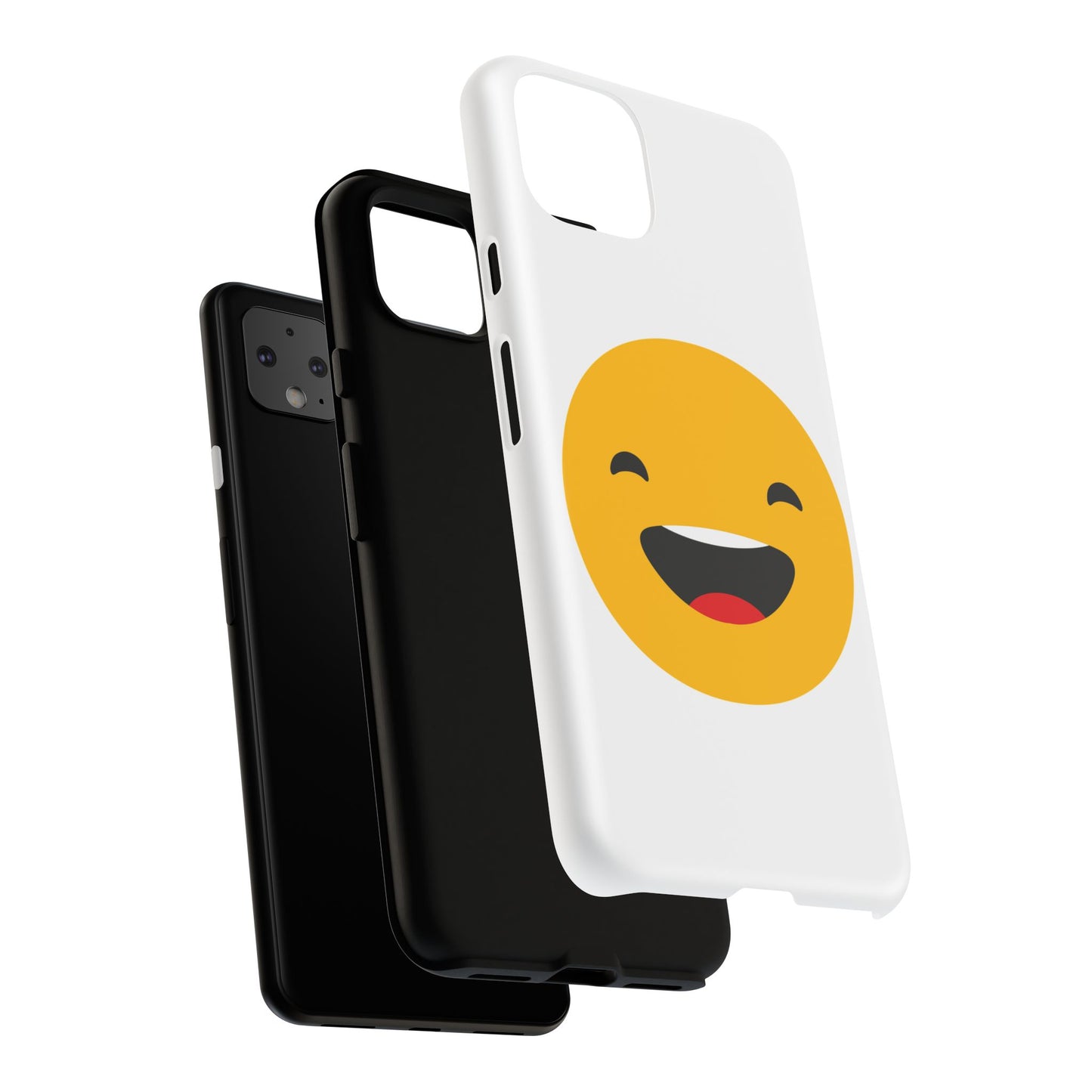 Happy Face Tough Phone Case - Durable Protection with Smile Design