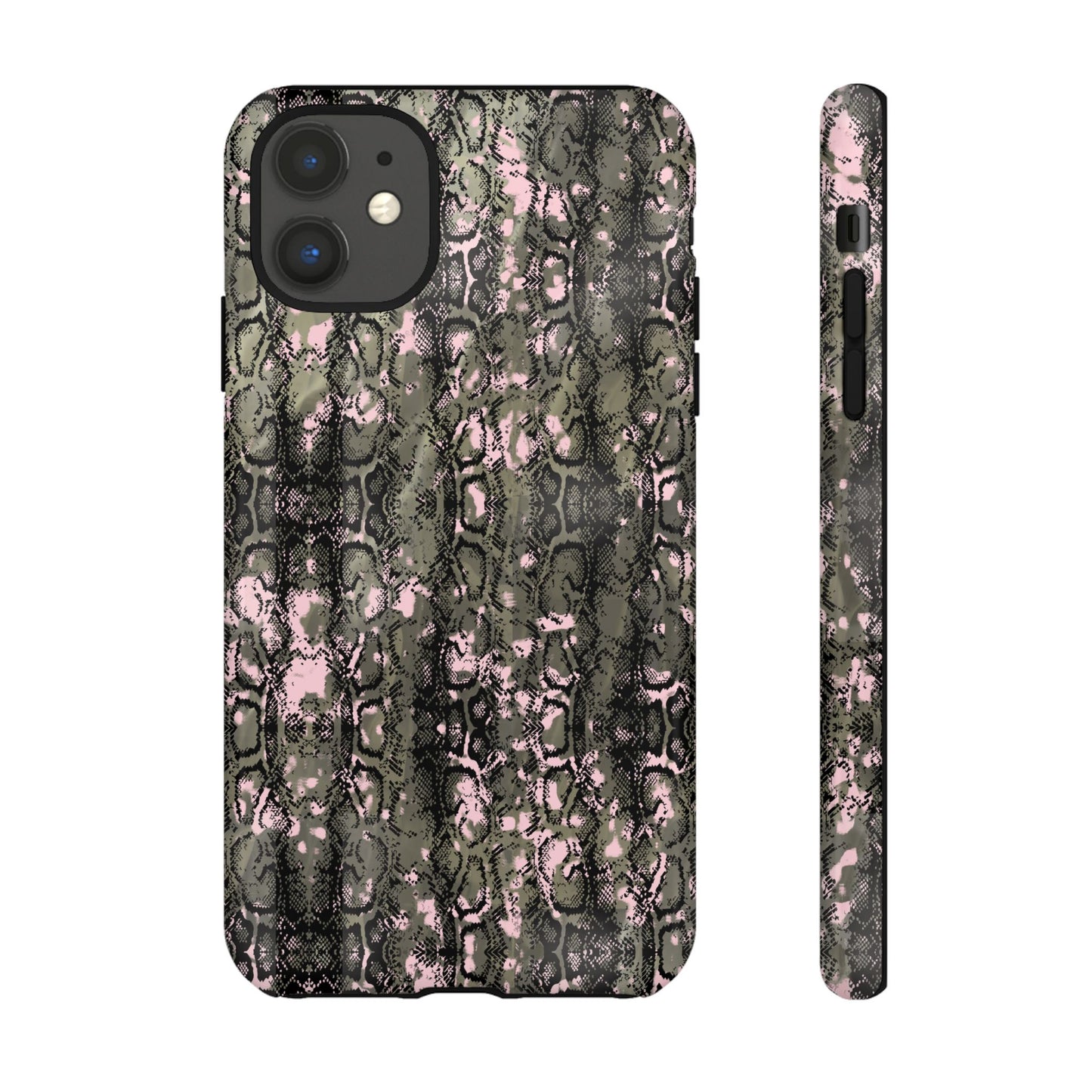 Camo Snake Pattern Phone Case – Rugged Protection Meets Bold Style  Turn heads while protecting your phone with this fierce camo snake pattern case—where urban edge meets outdoor grit.