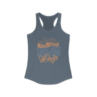 Hawaiian Beach Vibe Racerback Tank, Perfect for Summer, Beach Days, Vacation Wear, Travel Top, Surf Lovers