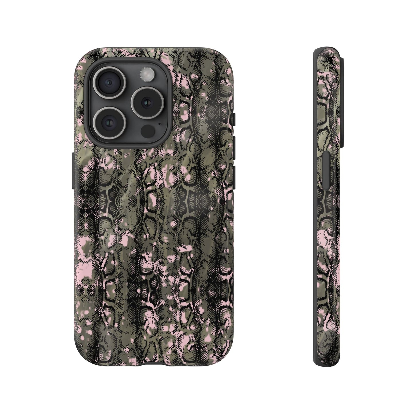 Stylish Snake Print Phone Case for Tough Protection