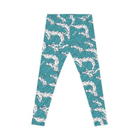 Ocean Waves Women's Casual Leggings - Stylish and Comfy Activewear for Yoga & Daily Wear