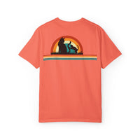 Unisex Cat & Dog Sunset Graphic T-Shirt - Casual Animal Lover Tee