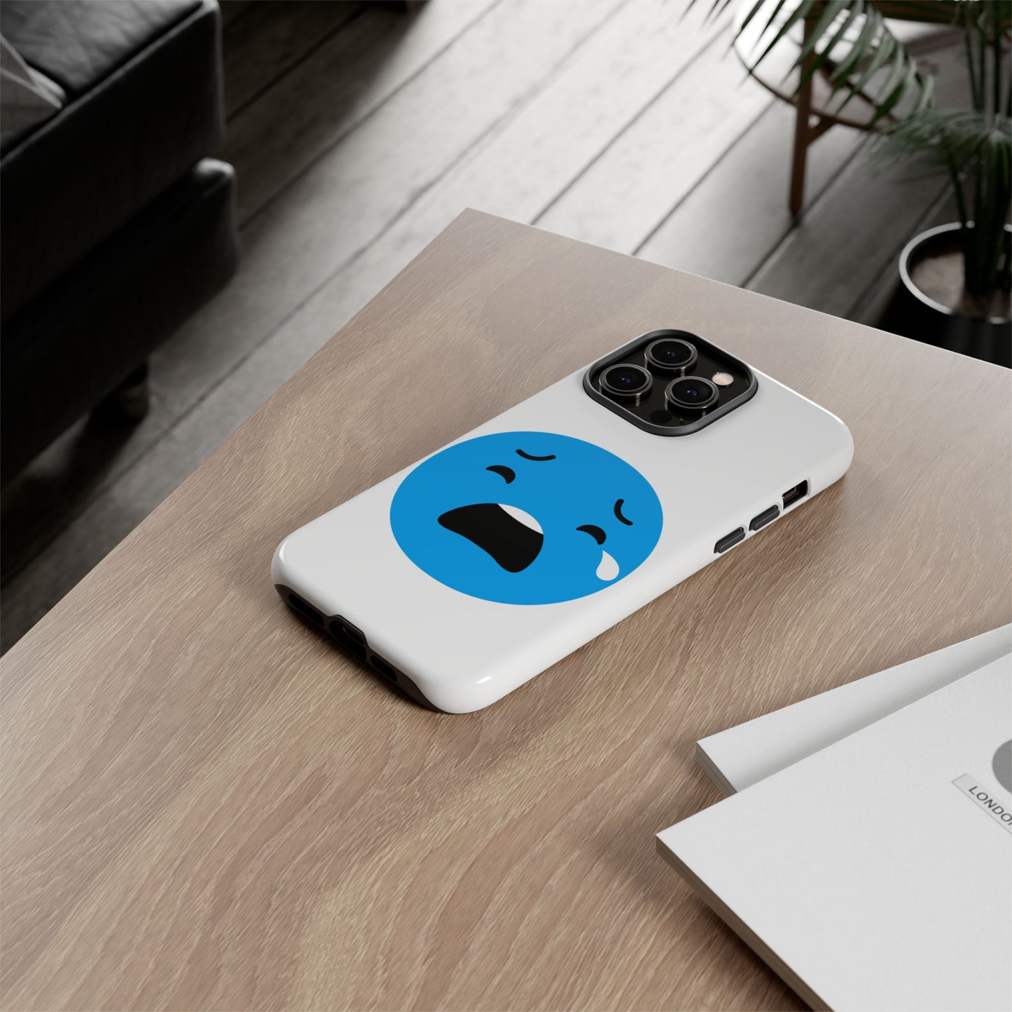 Funny Sad Face Phone Case - Tough and Stylish