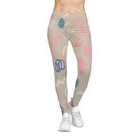 Trendy Women Casual Leggings with Abstract Fun Patterns