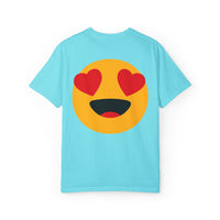 Love Emoji Garment-Dyed Unisex T-Shirt | Perfect for Valentine's Day & Casual Wear