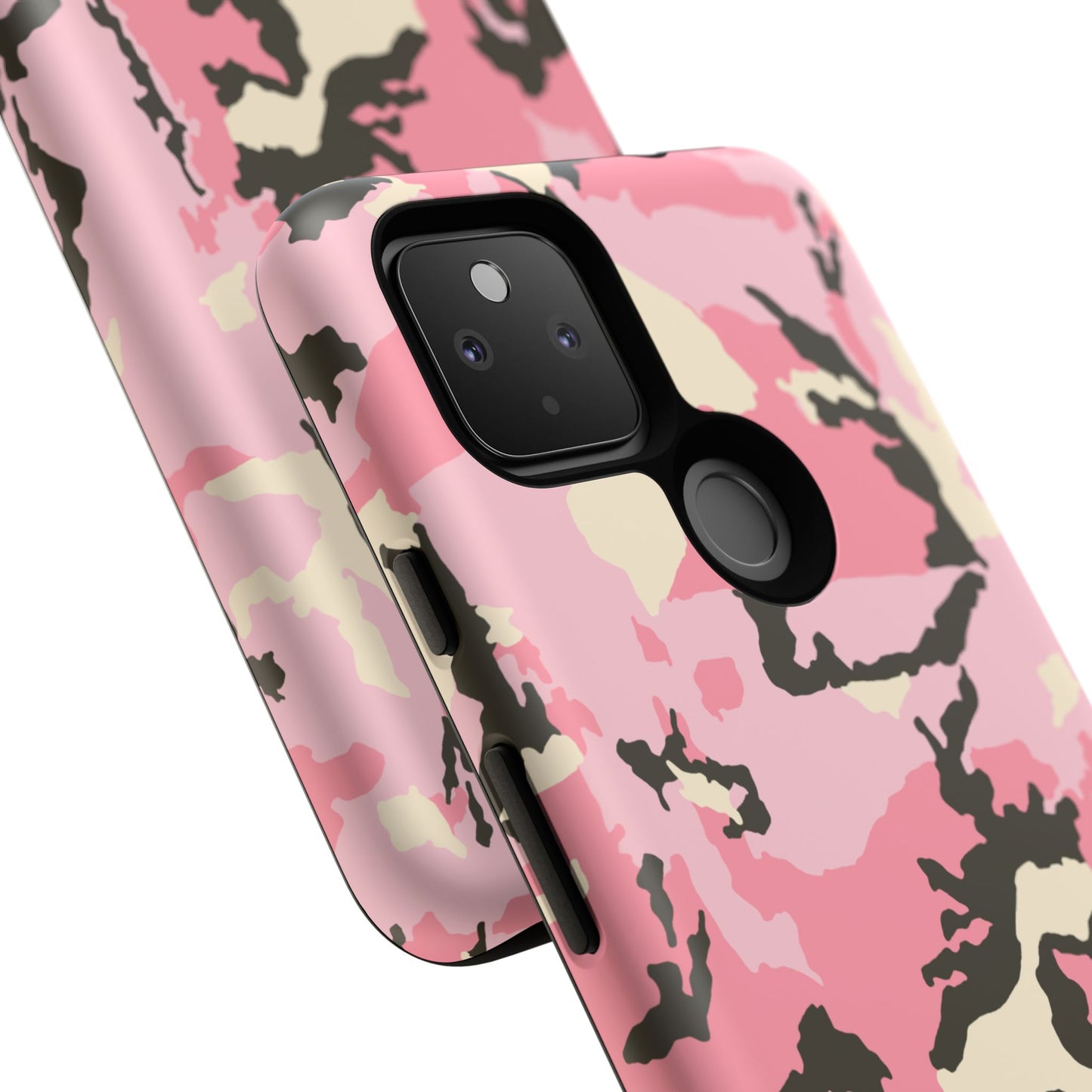 Stylish Tough Phone Case – Pink Camo Design for Bold Protection  Make a statement while keeping your phone safe with this eye-catching pink camouflage case that blends fashion with durability.