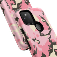 Stylish Tough Phone Case – Pink Camo Design for Bold Protection  Make a statement while keeping your phone safe with this eye-catching pink camouflage case that blends fashion with durability.