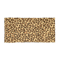 Leopard Print Beach Towel | Stylish Summer Accessory for Pool Parties & Beach Days
