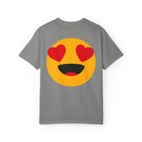 Love Emoji Garment-Dyed Unisex T-Shirt | Perfect for Valentine's Day & Casual Wear