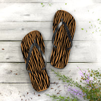 Stylish Animal Print Flip Flops for Beach Days, Summer Sandals, Vacation Footwear, Casual Slip-Ons, Gift for Her