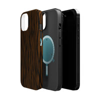 Stylish Magnetic Tough Phone Case - Bold Striped Design