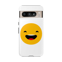Happy Face Tough Phone Case - Durable Protection with Smile Design