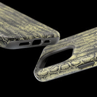 Stylish Snake Skin Magnetic Tough Case - Durable Protection for Your Phone