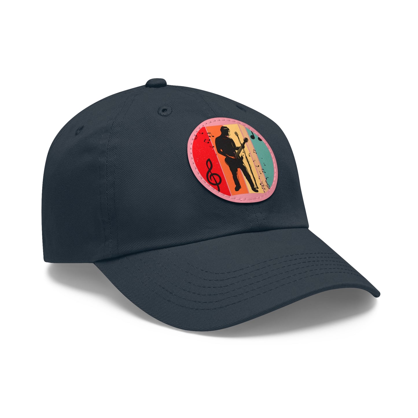 Musician Dad Hat with Leather Patch - Stylish Cap for Music Lovers