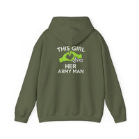 This Girl Loves Her Army Man Hoodie, Military Sweatshirt, Unisex Army Merchandise, Gifts for Military Spouses, Patriotic