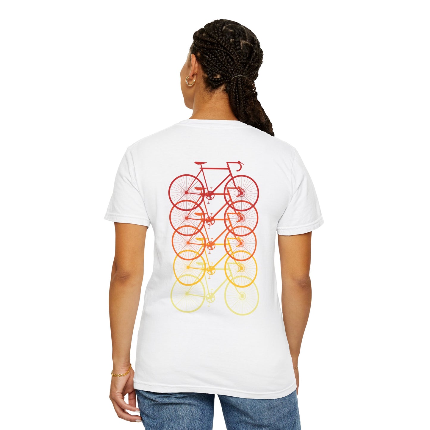 Gradient Bicycle Unisex T-Shirt - Perfect for Cycling Enthusiasts
