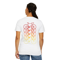 Gradient Bicycle Unisex T-Shirt - Perfect for Cycling Enthusiasts