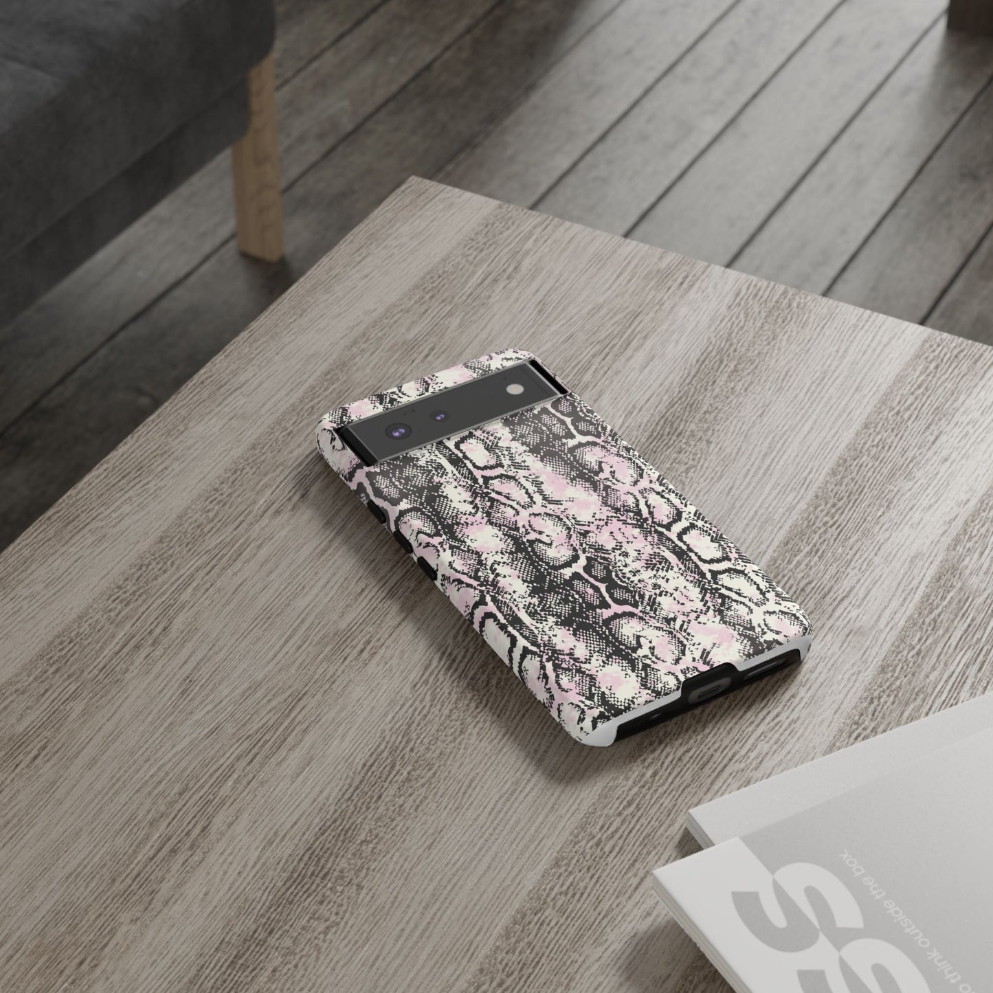 Stylish Snake Print Phone Case - Tough Protection for Trendsetters