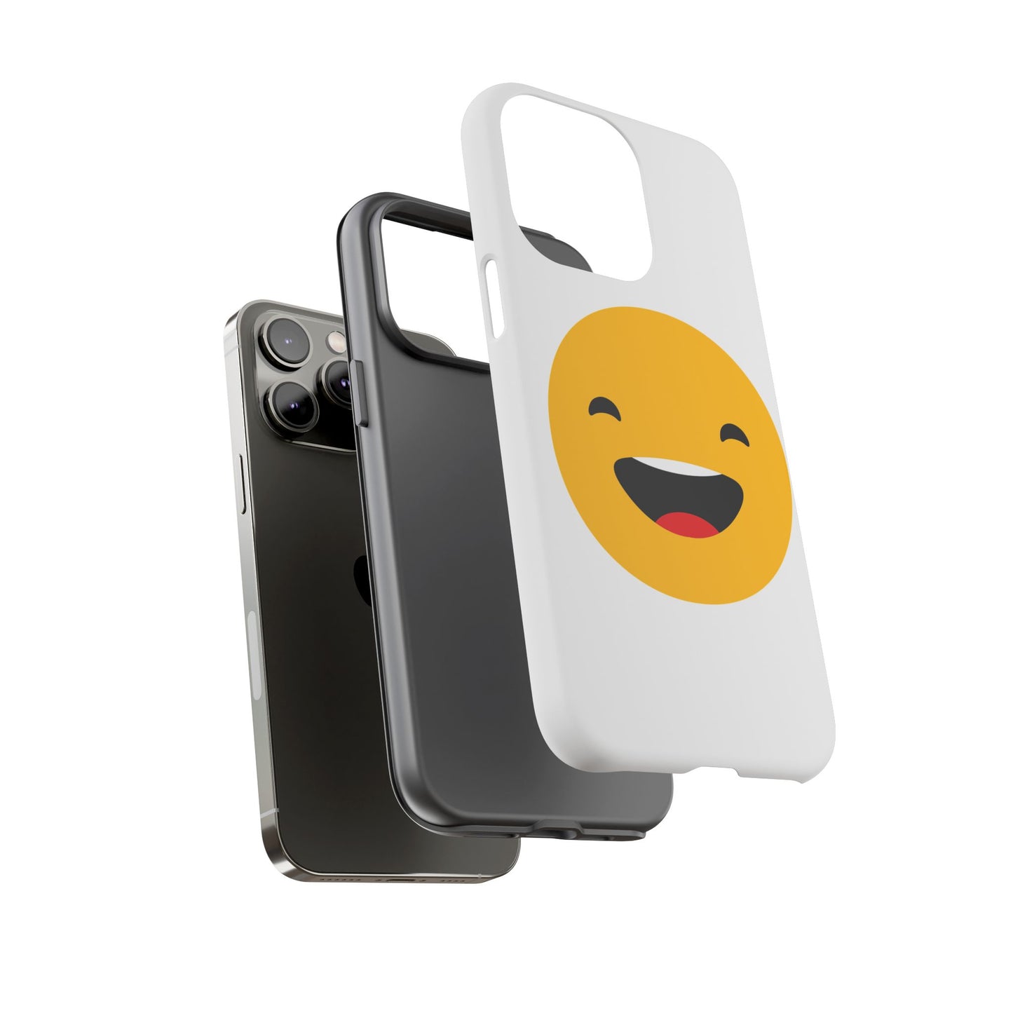 Happy Face Tough Phone Case - Durable Protection with Smile Design