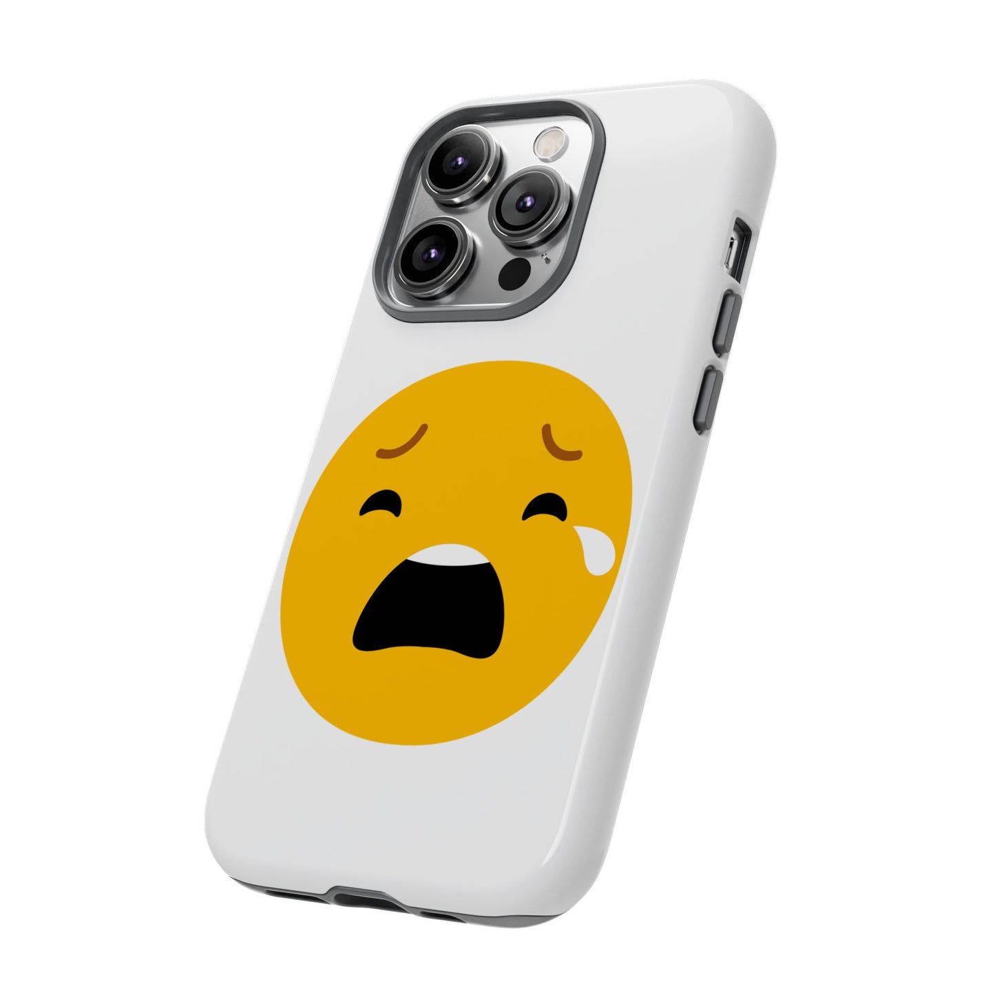 Emotional Tough Case – Sad Emoji Phone Case for Supportive Gifts