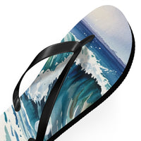 Ocean Wave Flip Flops - Summer Beach Footwear