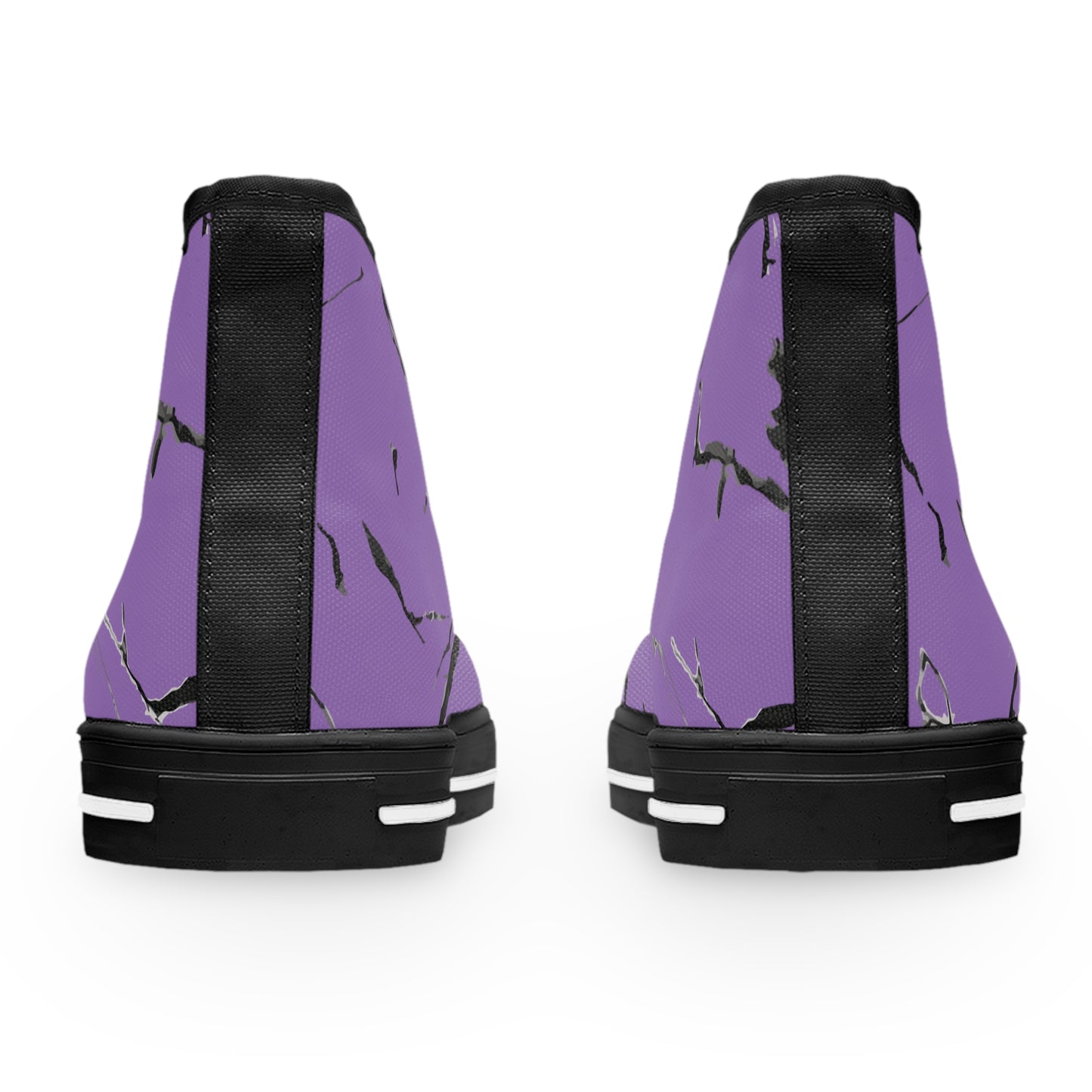 Trendy Purple High Top Sneakers with Unique Design