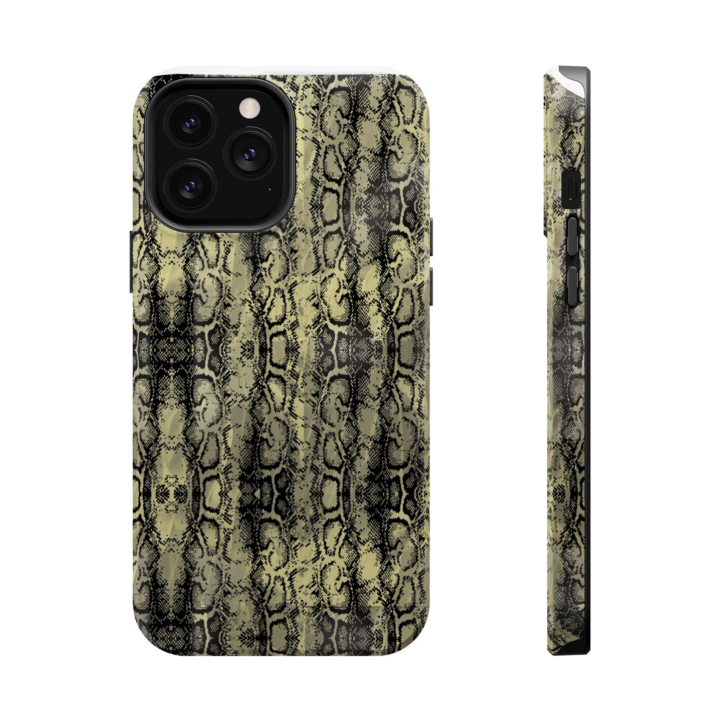 Stylish Snake Skin Magnetic Tough Case - Durable Protection for Your Phone