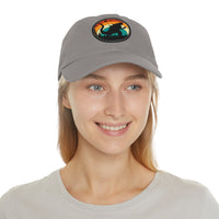 Adventure Dad Hat with Leather Patch – Perfect for Outdoor Enthusiasts