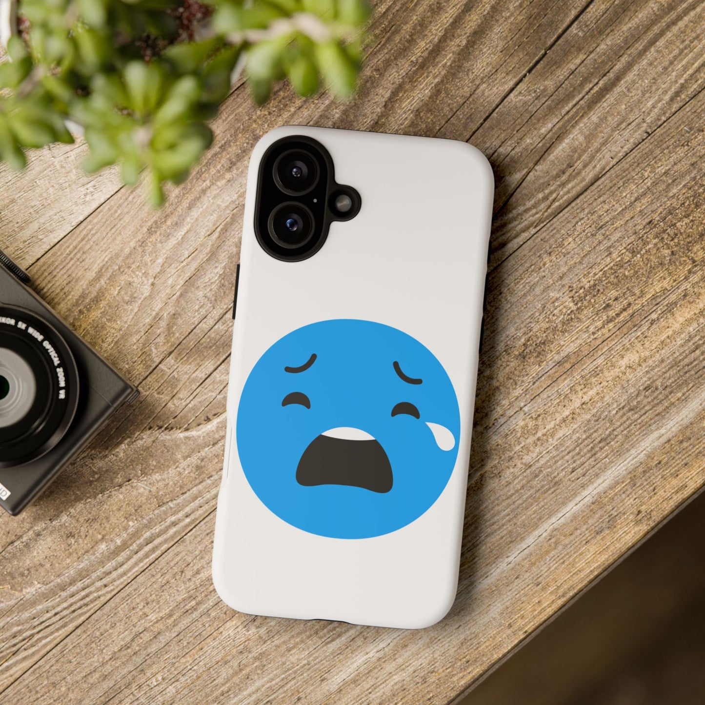 Funny Sad Face Phone Case - Tough and Stylish