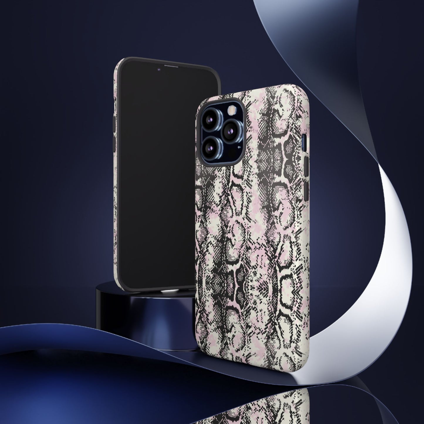 Stylish Snake Print Phone Case - Tough Protection for Trendsetters