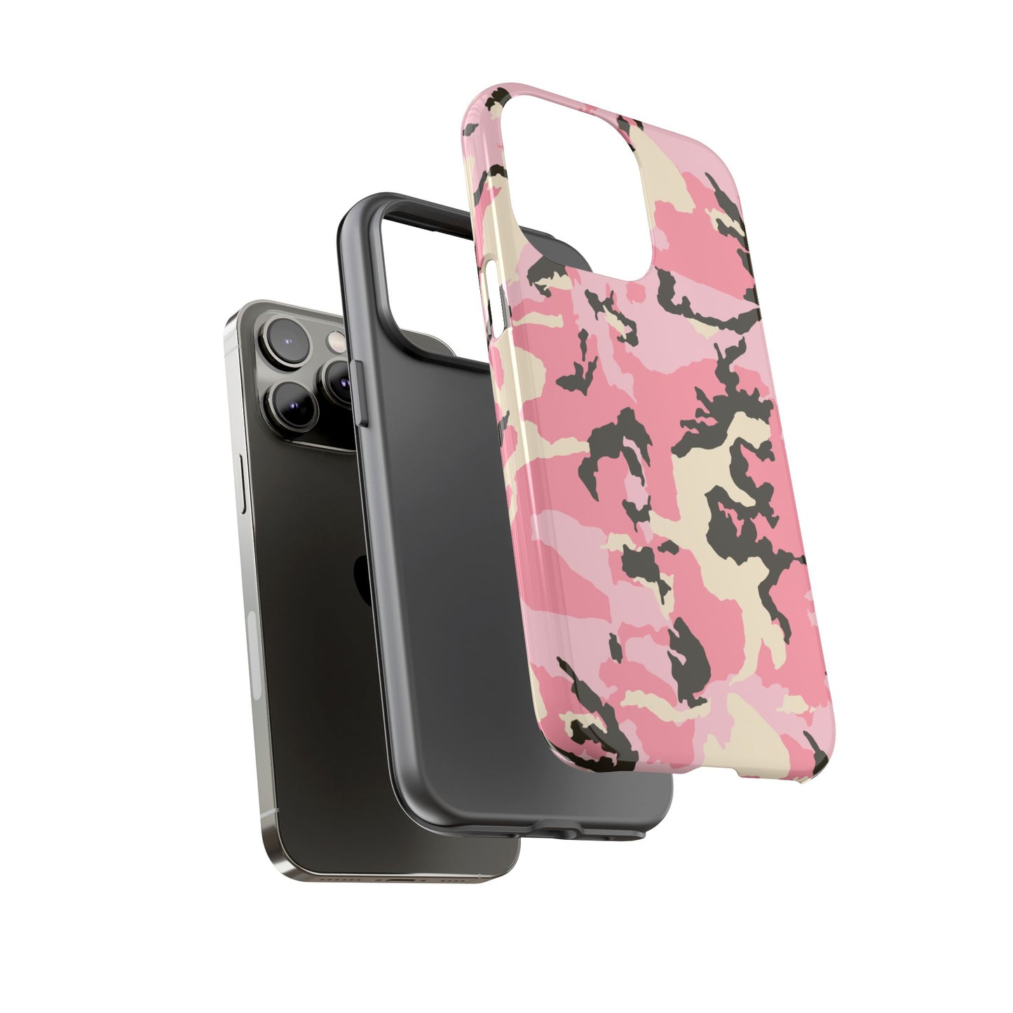 Stylish Pink Camouflage Phone Case – Tough Cases for Trendsetters
