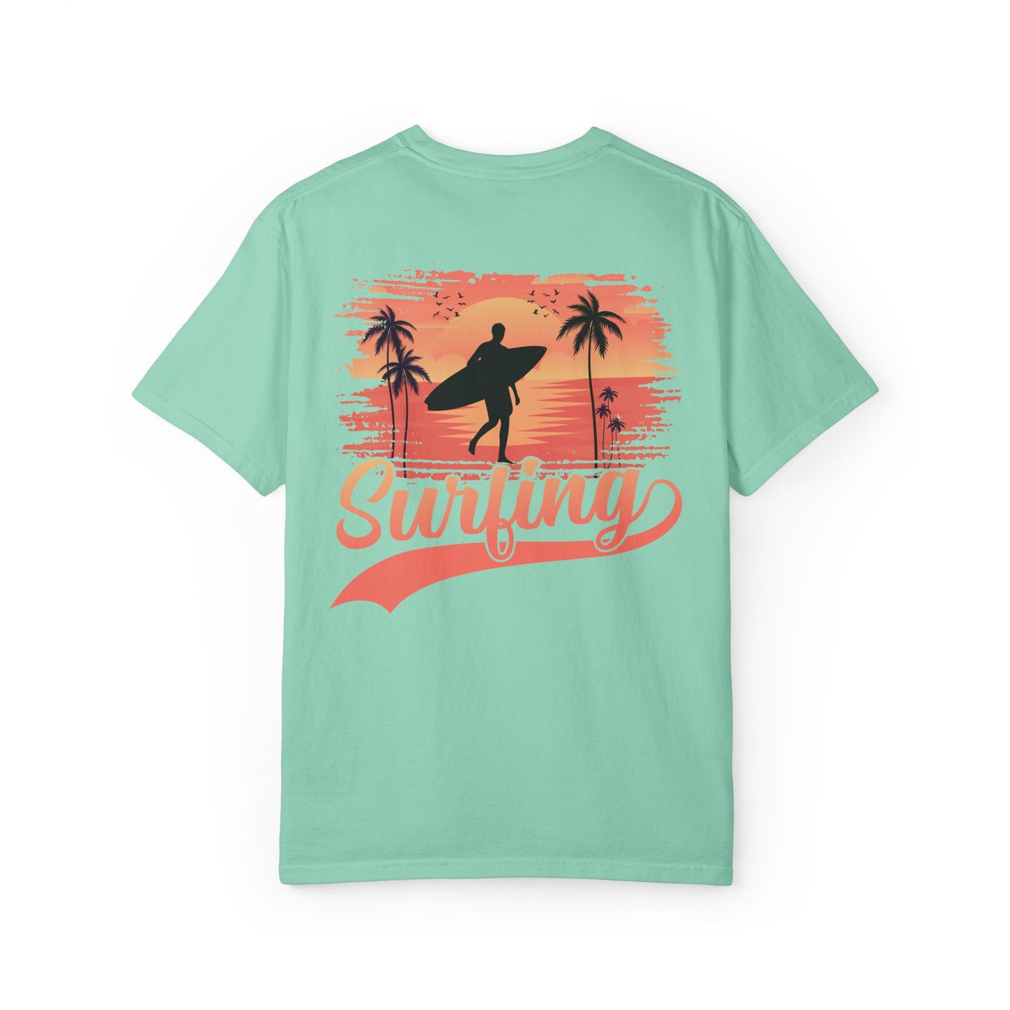 Surfing Paradise Unisex T-Shirt, Casual Beach Wear, Summer Vibes, Gift for Surfers, Vacation Outfit
