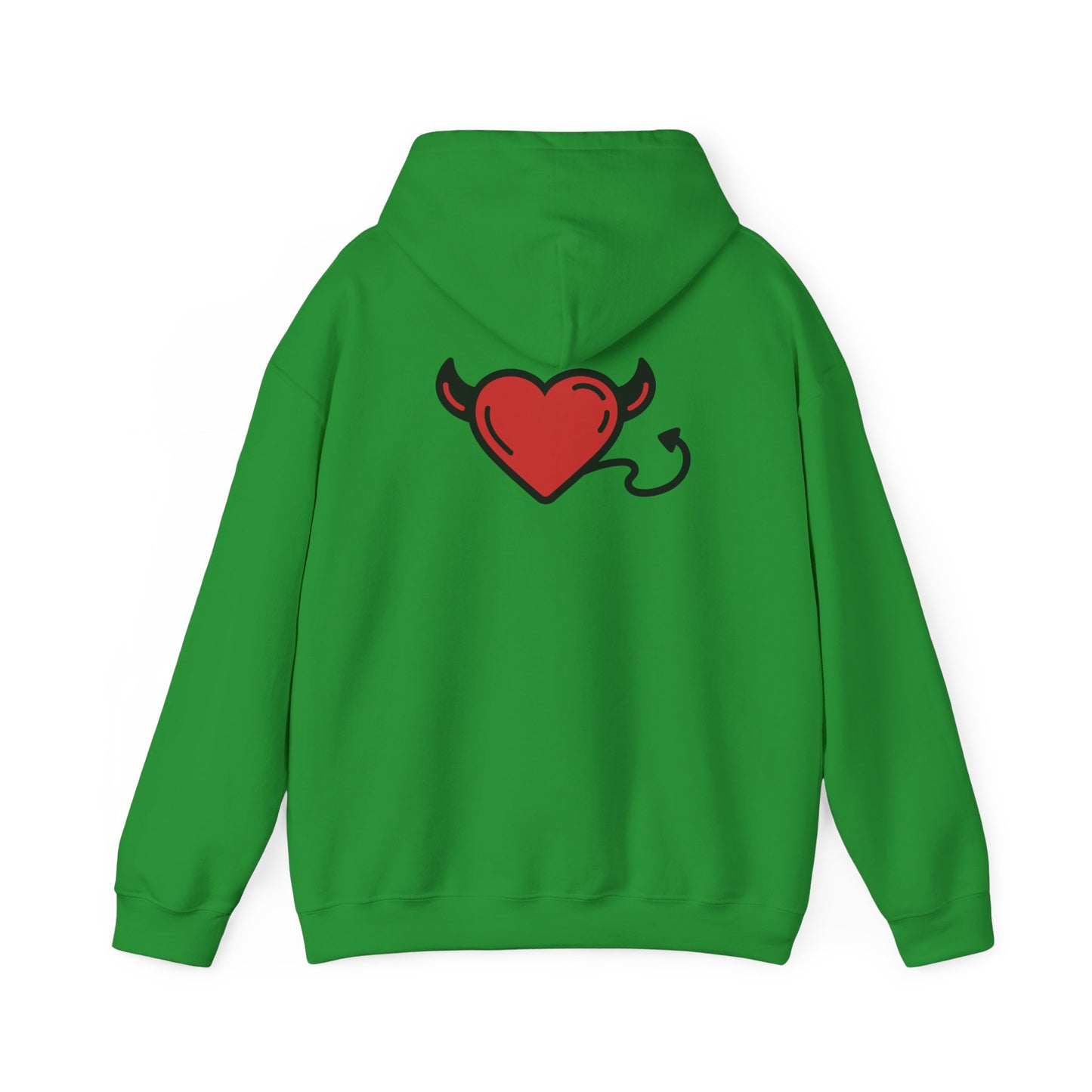 Devilish Heart Hoodie - Unisex Heavy Blend™ Sweatshirt for Fun-Loving Spirits