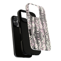 Stylish Snake Print Phone Case – Trendy Design, Tough Protection  Make a bold fashion statement while keeping your phone safe with this sleek and durable snake print case.