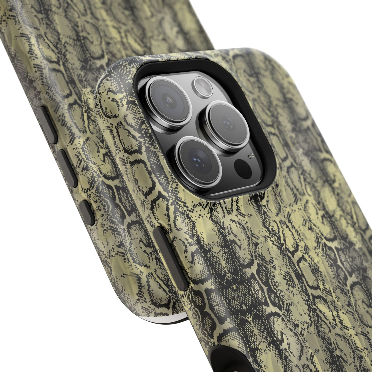 Stylish Snake Skin Magnetic Tough Case - Durable Protection for Your Phone