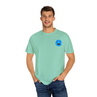 Unisex Garment-Dyed T-Shirt with Sad Emoji Design